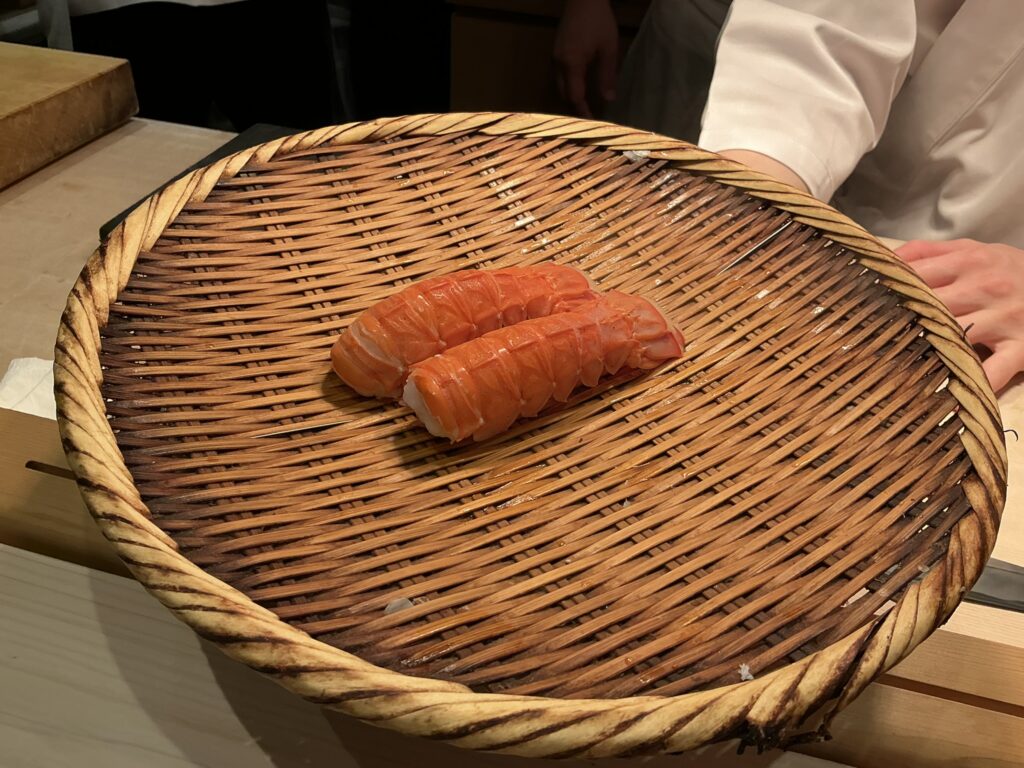 すし良月のアカザエビ