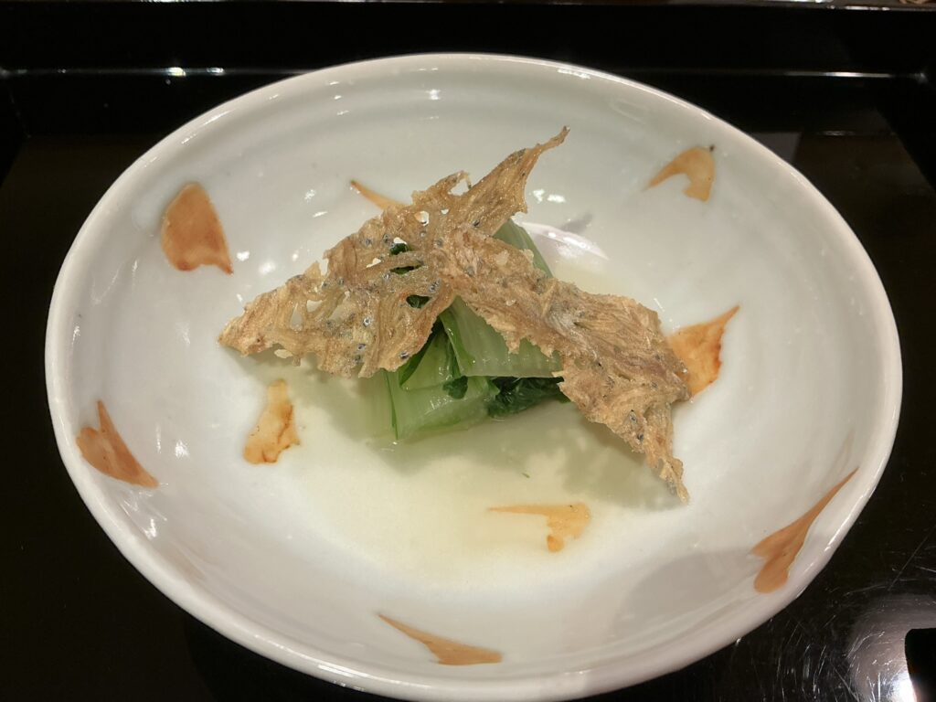 日本料理四四A2のつまりちりめん白菜