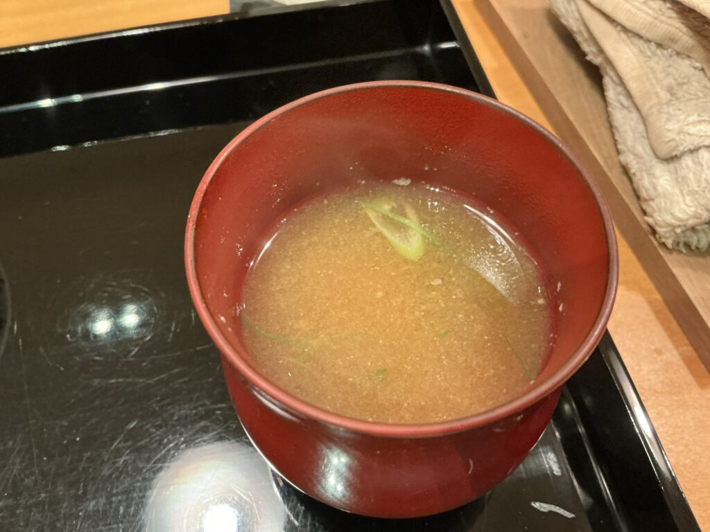 日本料理四四A2のお味噌汁