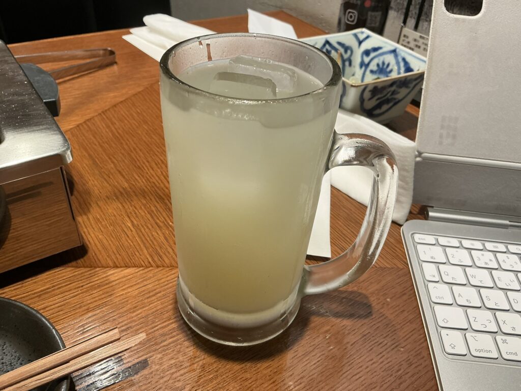 王道焼肉豆だいふくのサワー