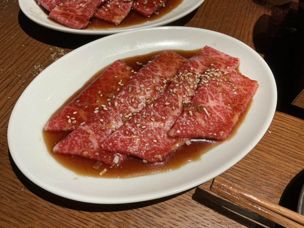 王道焼肉豆だいふくのカルビ