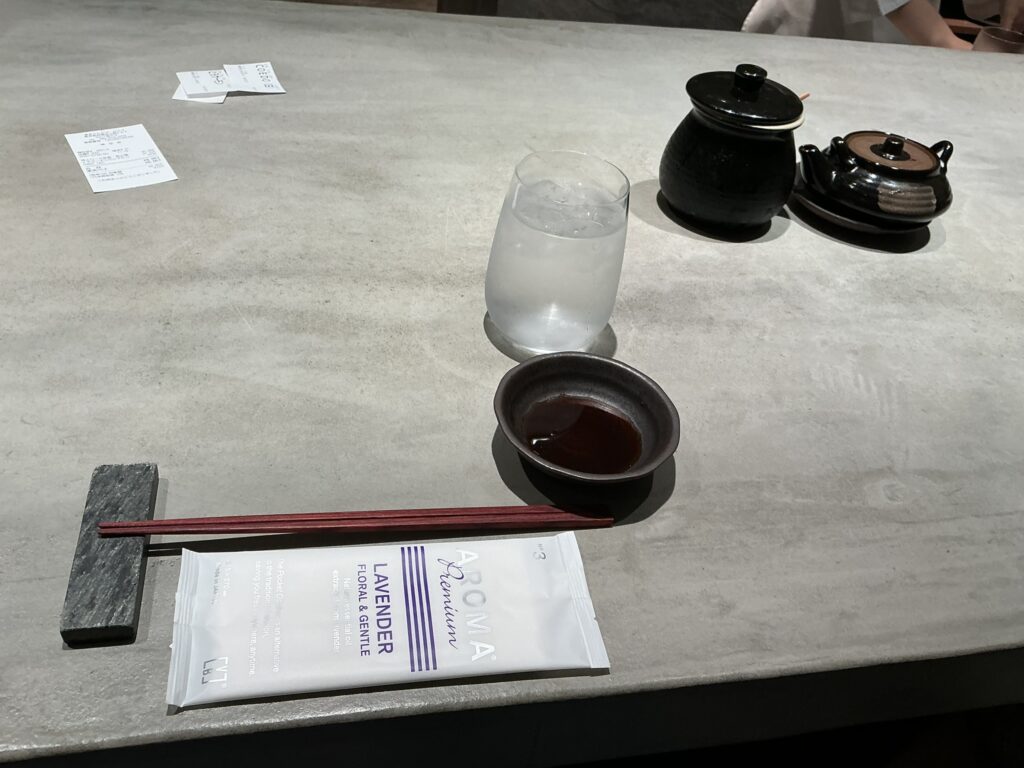 東京とんかつがぶうのカウンターセット