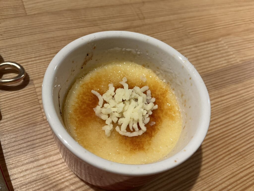 寿司こまちの鳴門金時芋のブリュレ