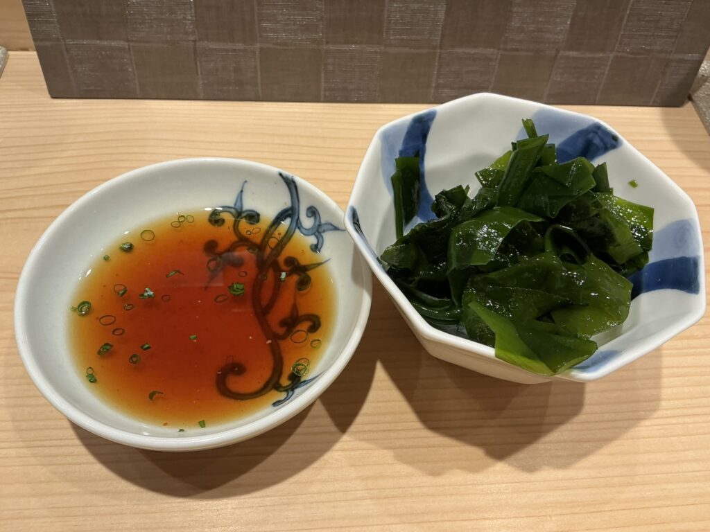 鮨結う翼のワカメ