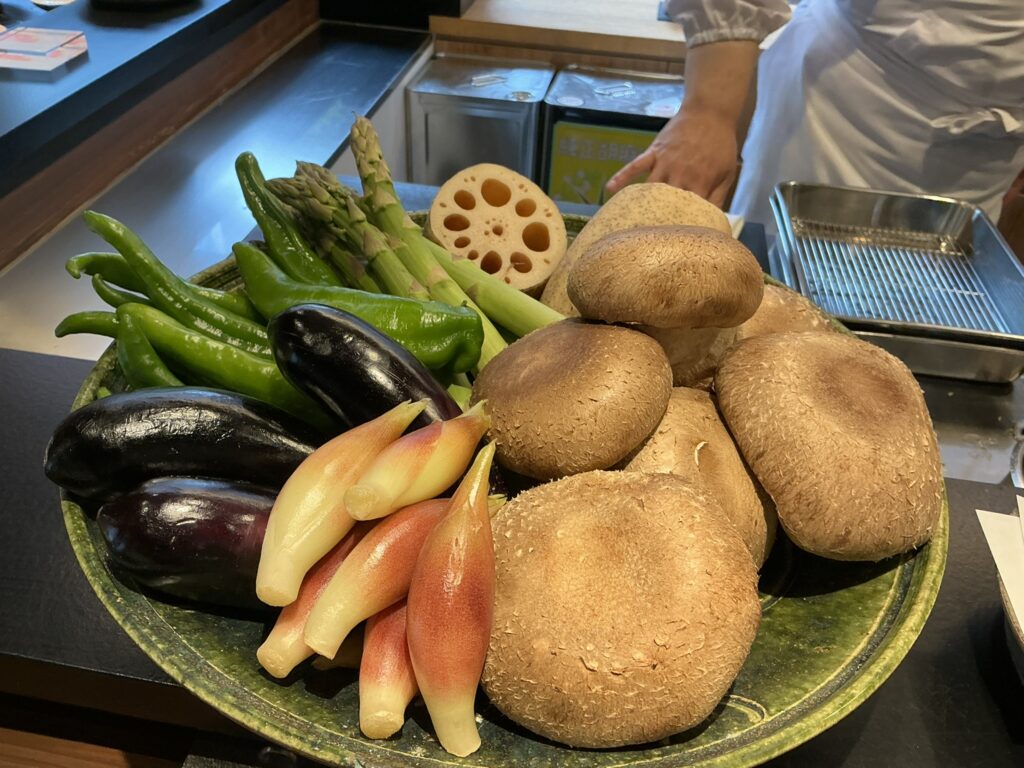 天々蕎々うめ庵のお野菜