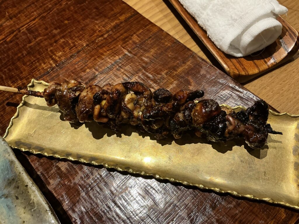 八重洲鰻はし本の肝焼き