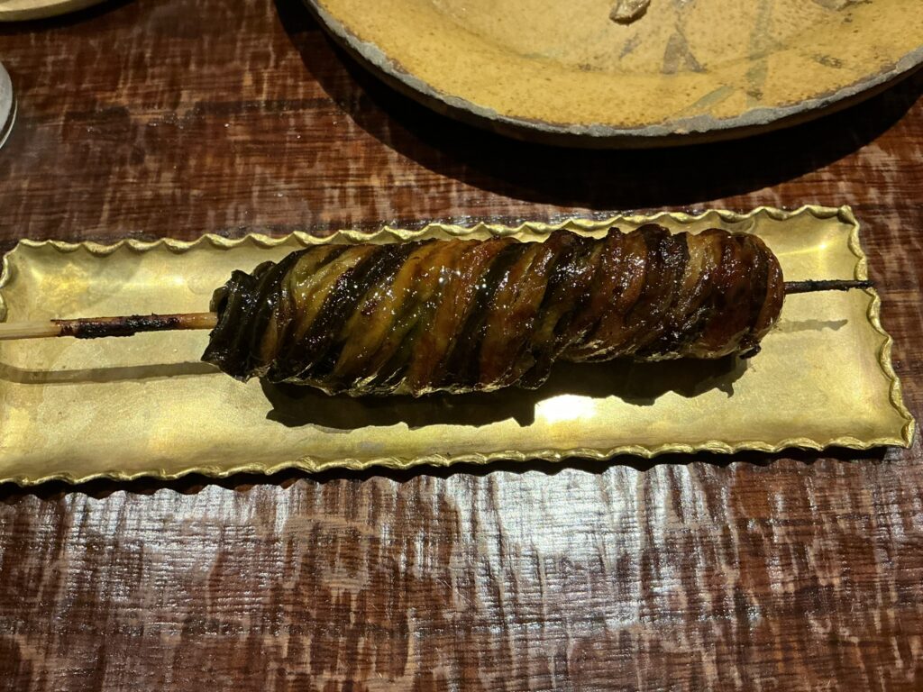 八重洲鰻はし本のひれ焼き