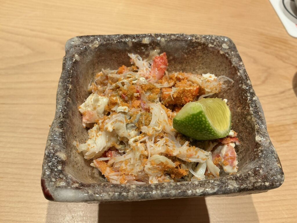 浅草壽司清のセイコガニ