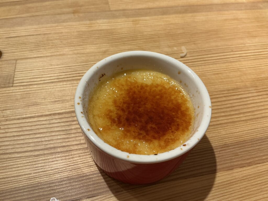 寿司こまちの鳴門金時芋のブリュレ