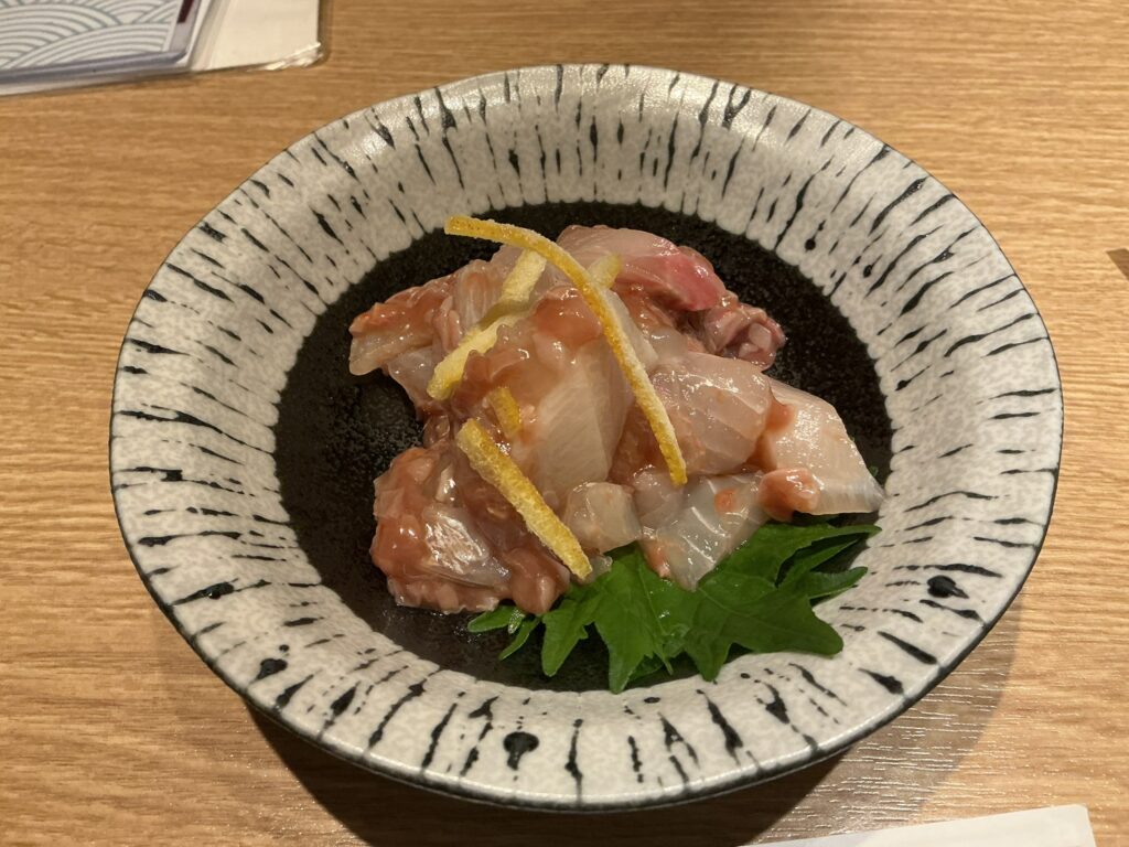 八海山のかんずり酒盗和え