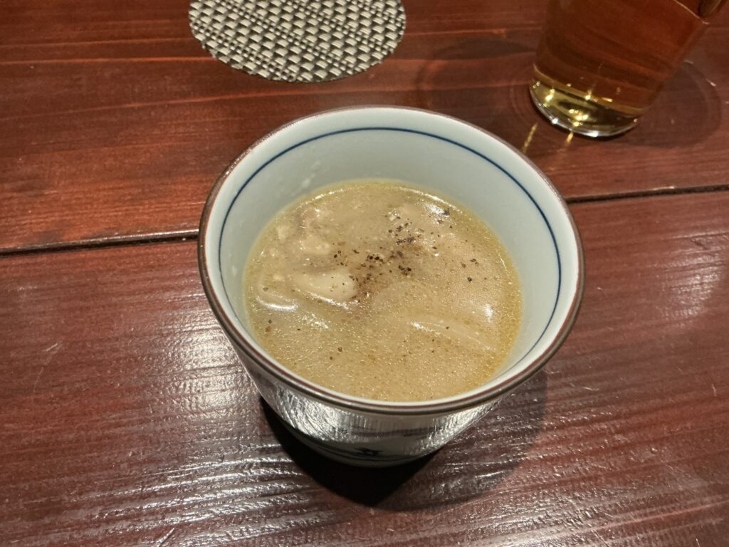 やきとり糸のスープ