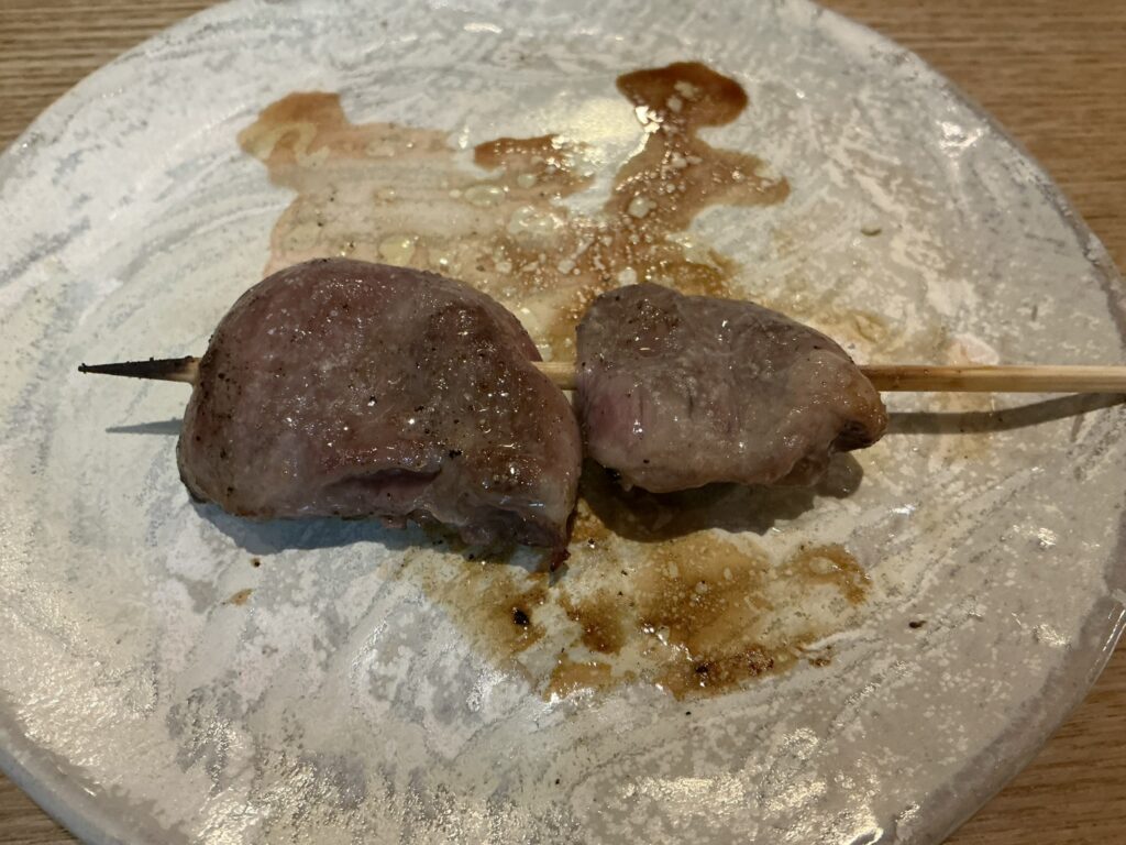 やきとりshiraのハツ