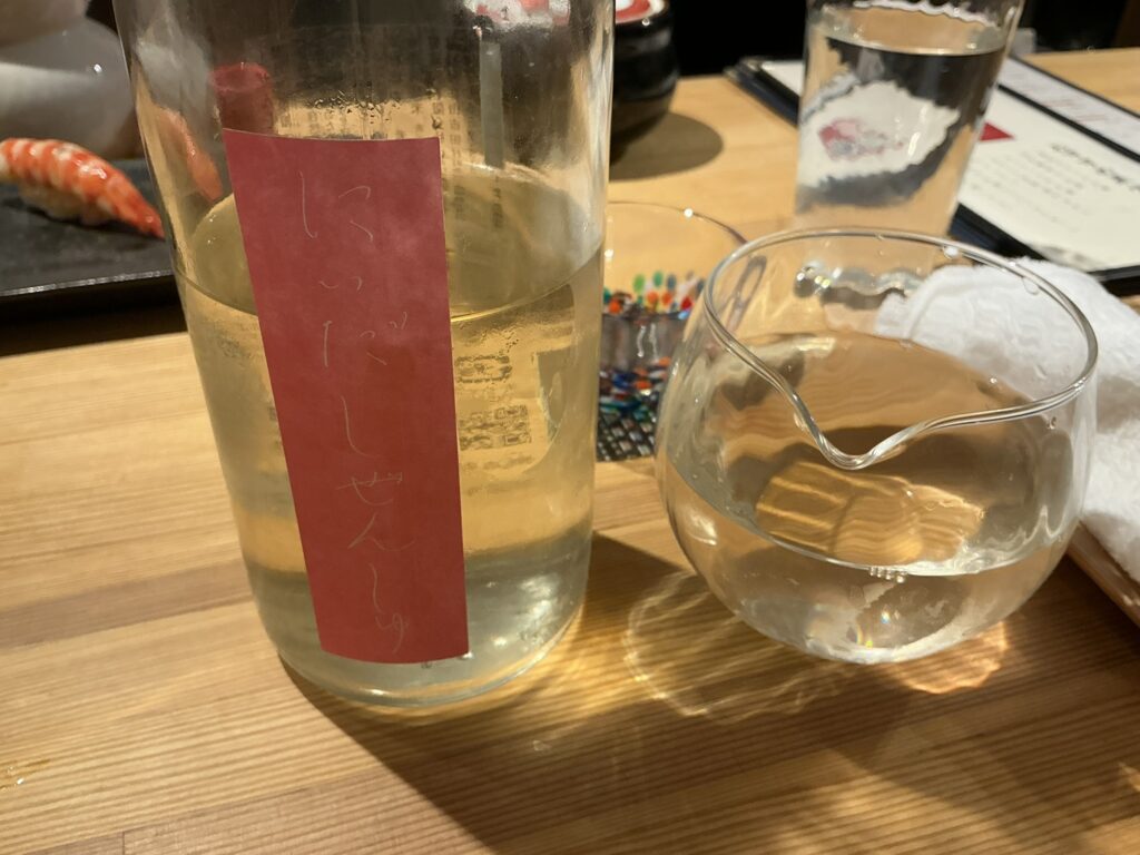 寿司こまちの日本酒
