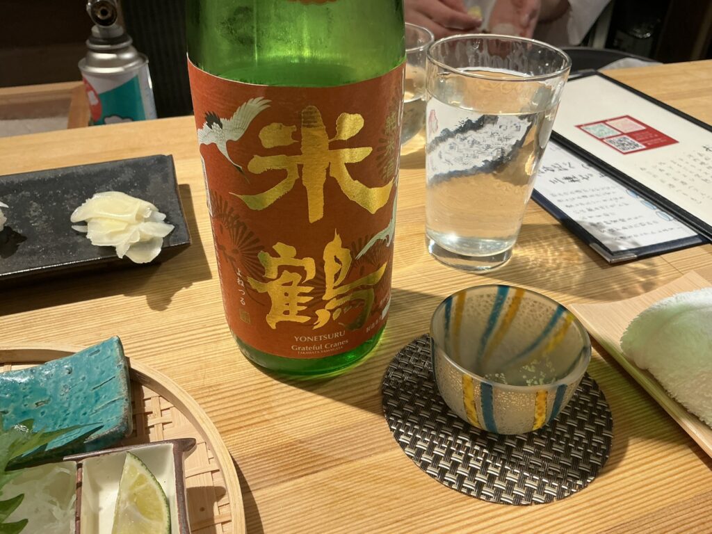 寿司こまちの日本酒