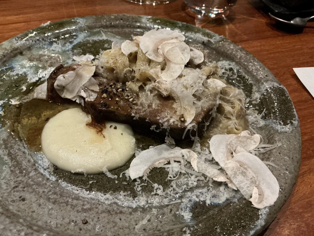 luogo(ルオーゴ)の宮﨑　有田牛　静岡　マッシュルーム