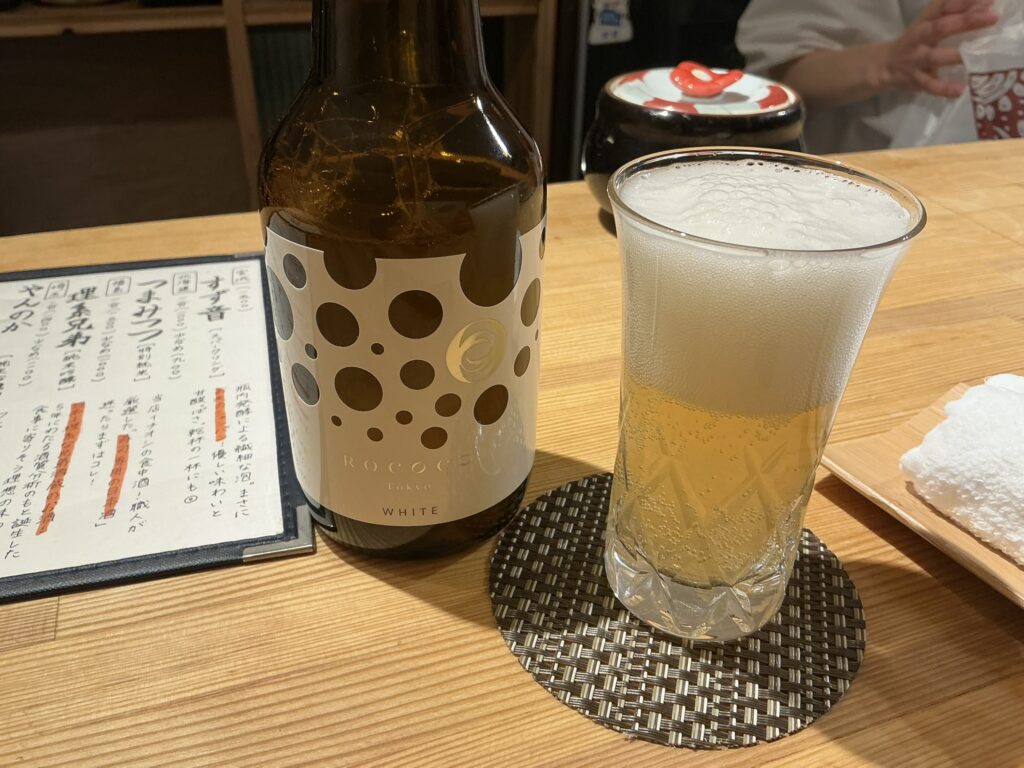 寿司こまちのビール