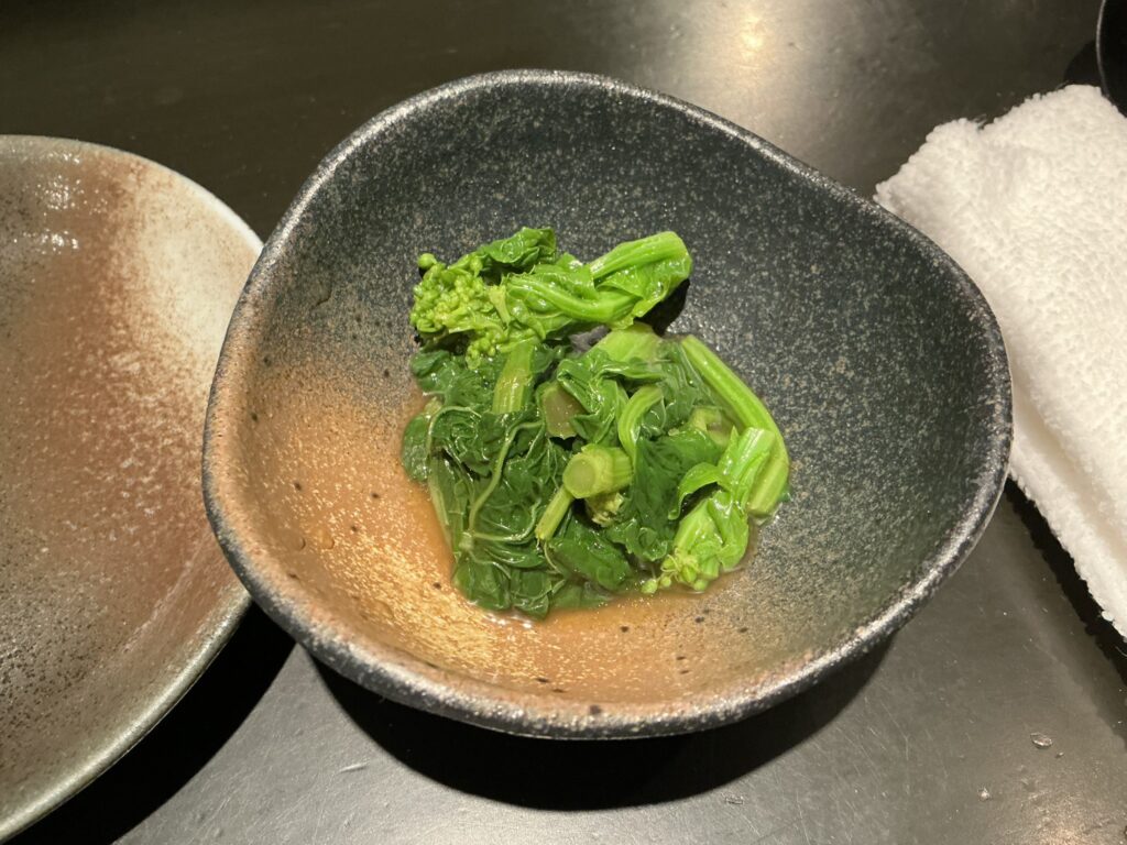 またぎの菜の花のお浸し