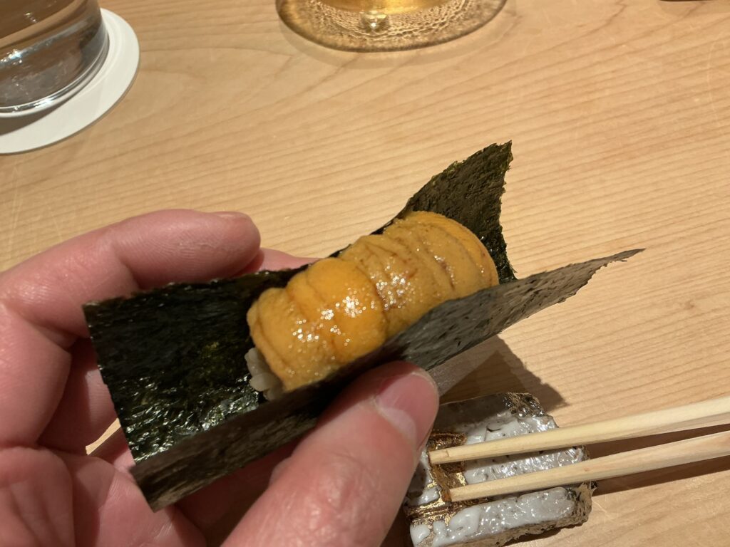 浅草壽司清のウニ