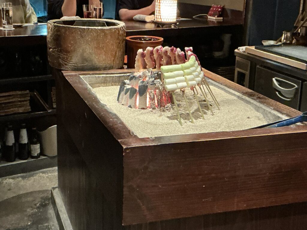 たでの葉の焼き台