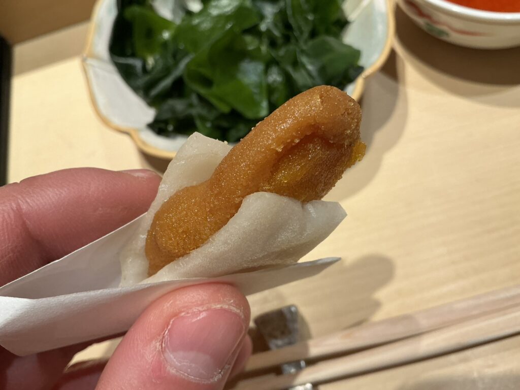 鮨結う紬のカラスミ