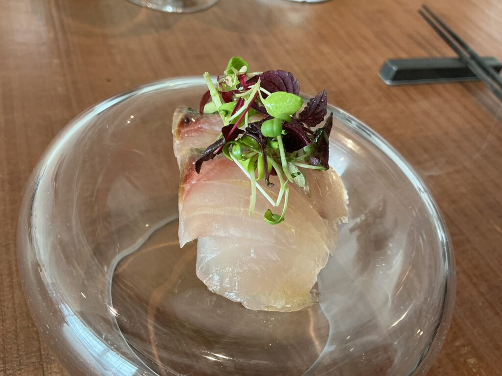 白土の天然縞鯵／聖護院大根