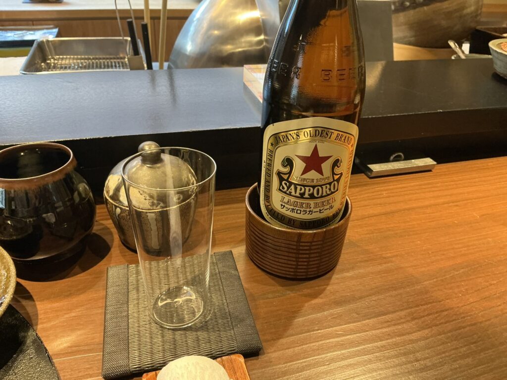 天々蕎々うめ庵のビール