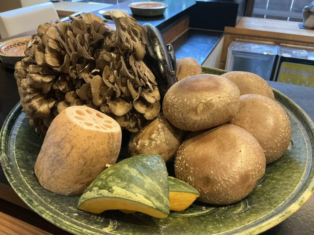 天々蕎々うめ庵のお野菜