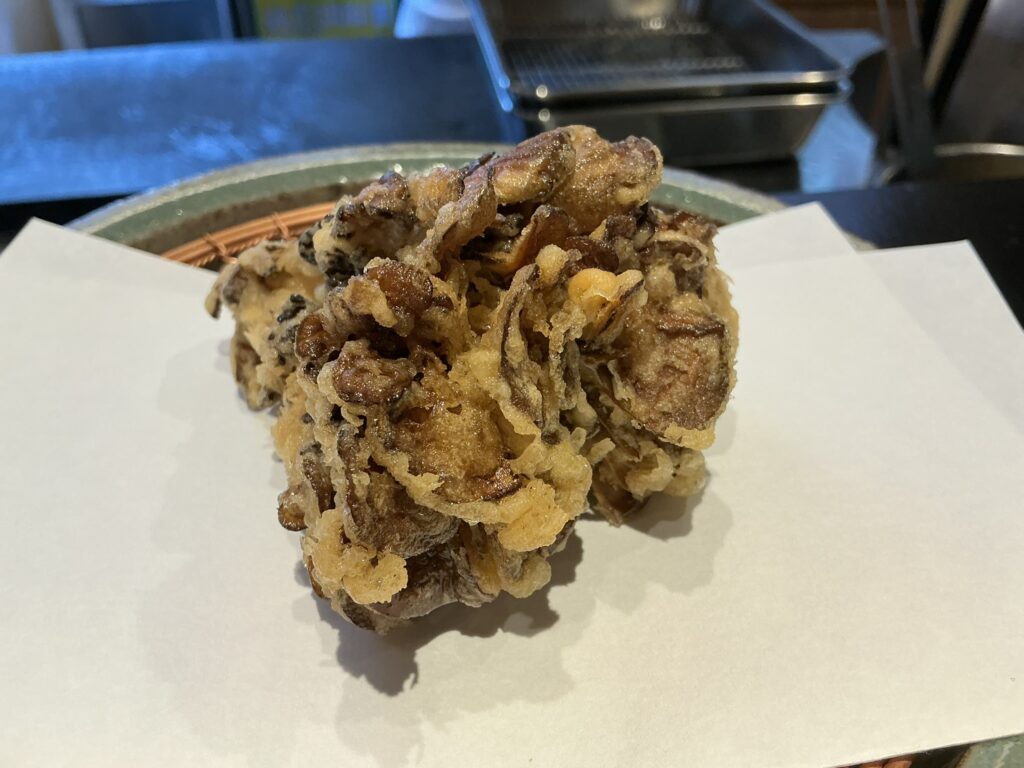 天々蕎々うめ庵のマイタケ