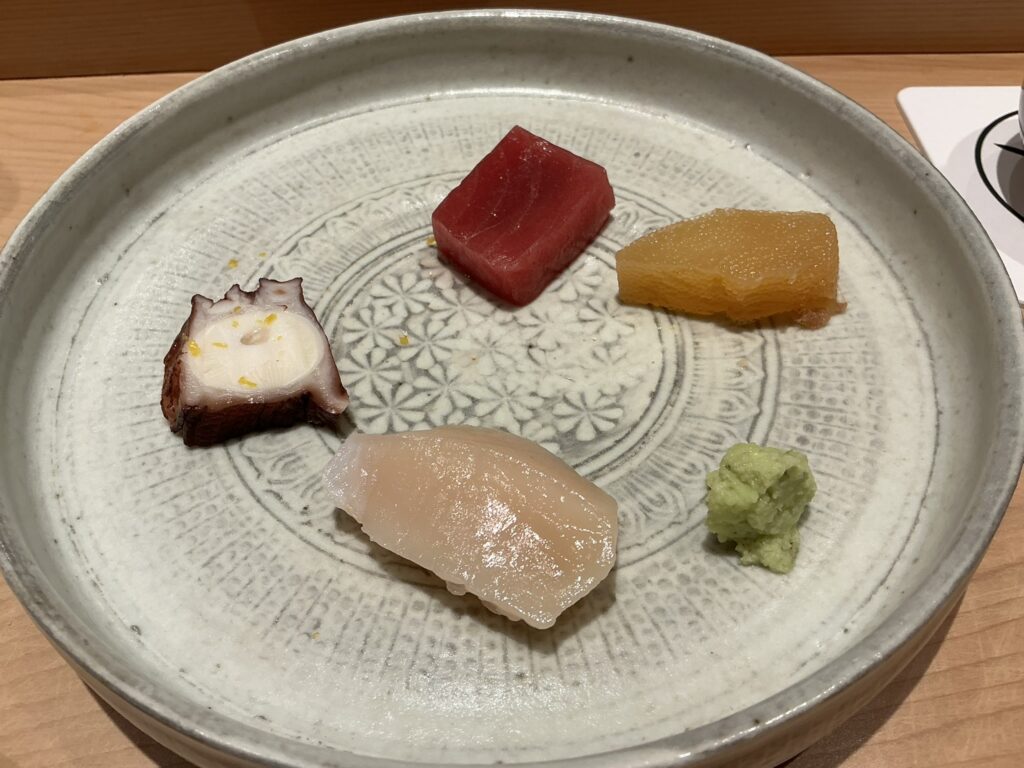 浅草壽司清の盛り合わせ