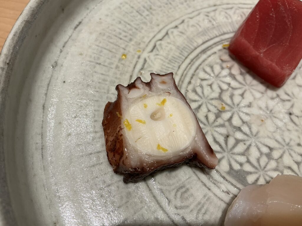 浅草壽司清のタコ