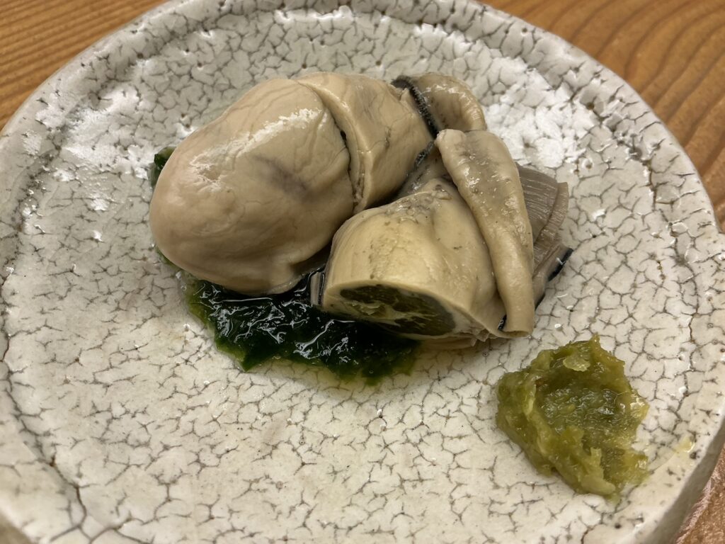 鮨おばなの煮カキ