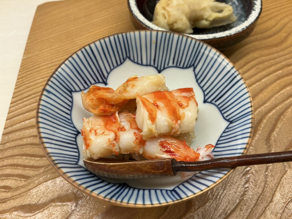 鮨おばなのクルマエビ