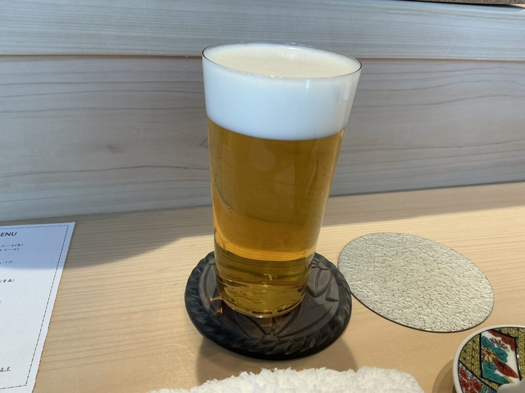 鮨由うのビール