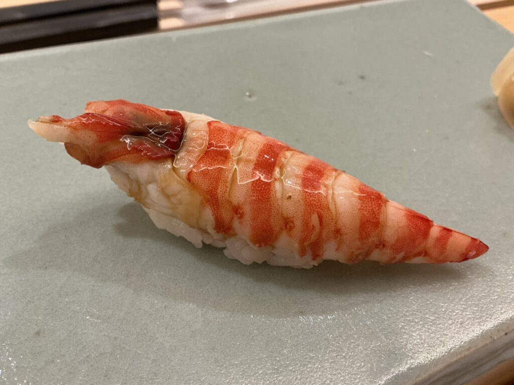 鮨神楽のクルマエビ