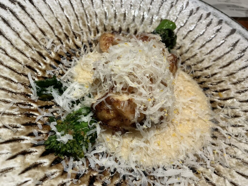 ルオーゴの北海道　鱈白子　菜の花　ヴァンブラン