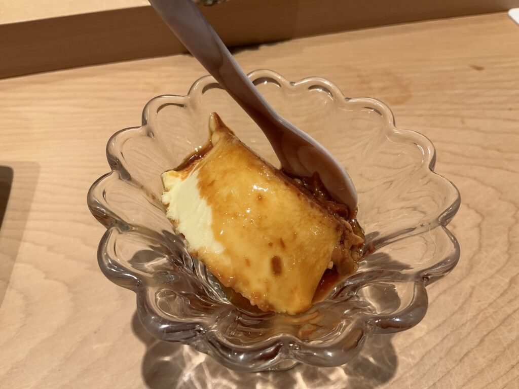 寿司清のプリン