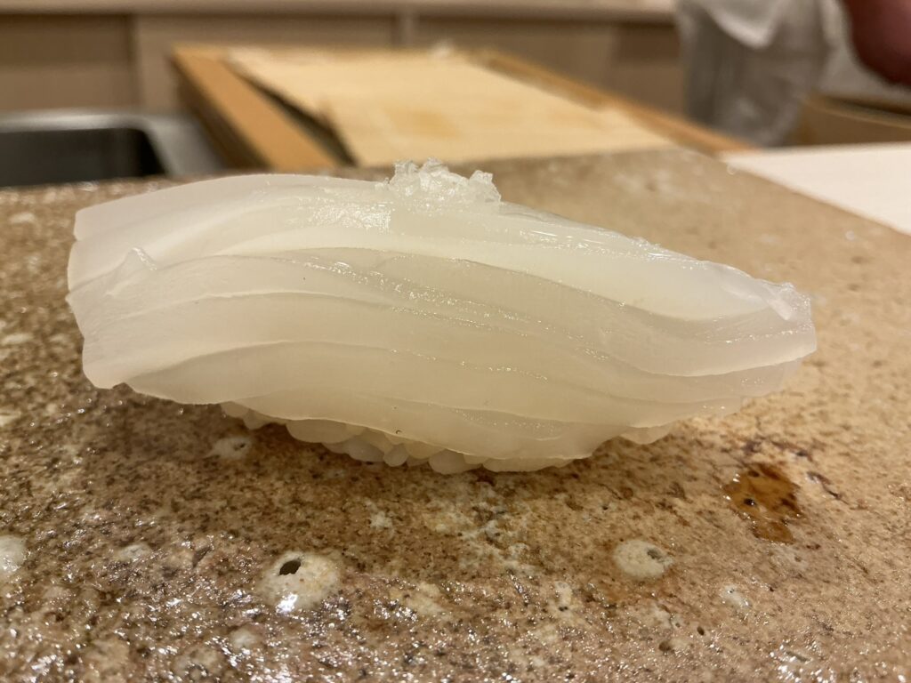 鮨もりなりのアオリイカ