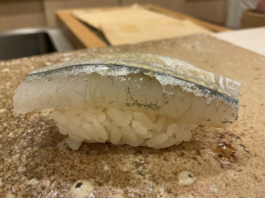 鮨もりなりのサヨリ