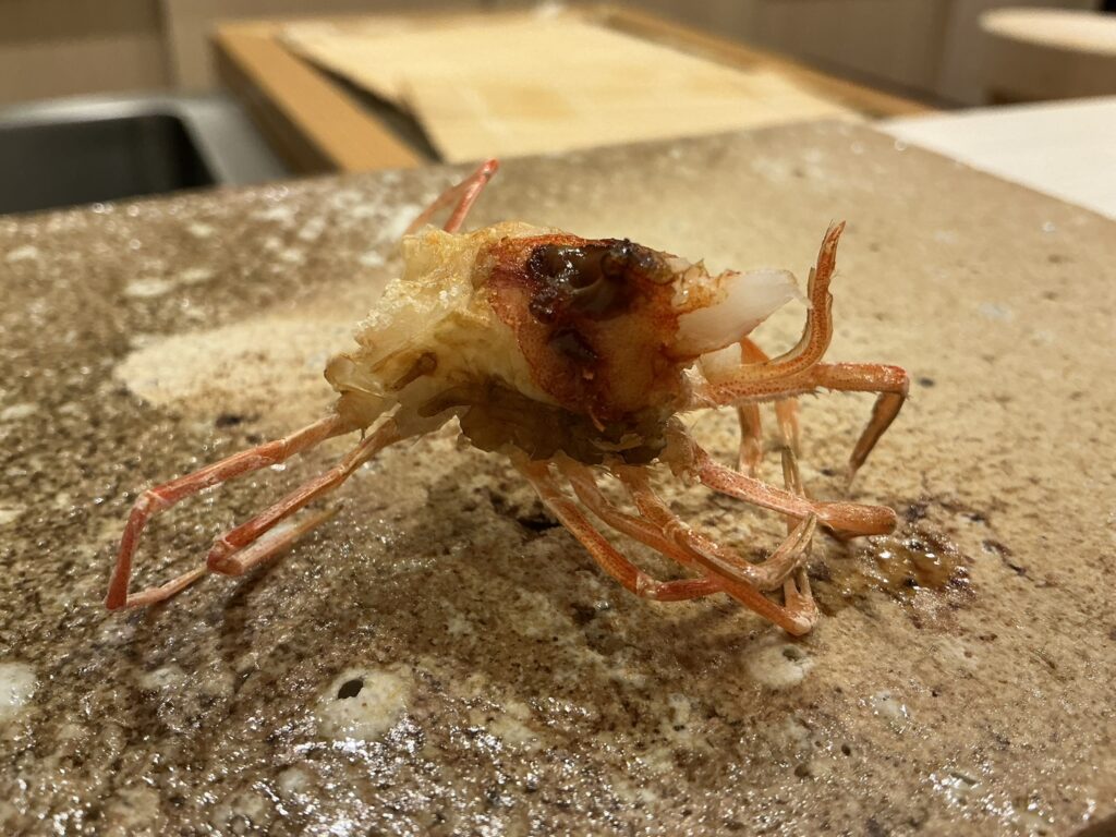 鮨もりなりのクルマエビ