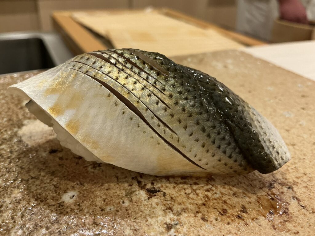 鮨もりなりのコハダ