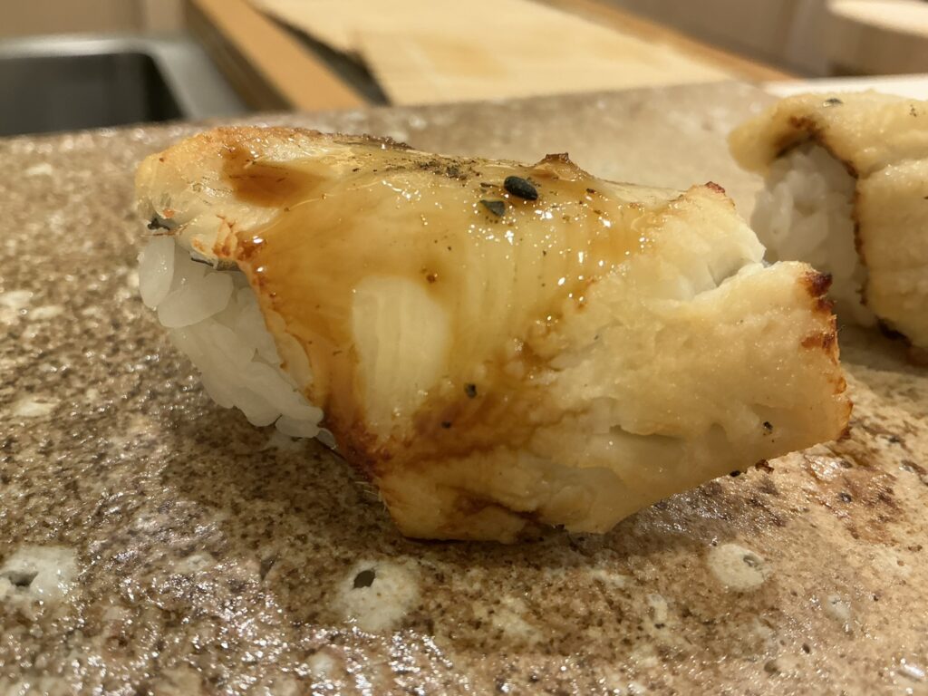 鮨もりなりのアナゴ