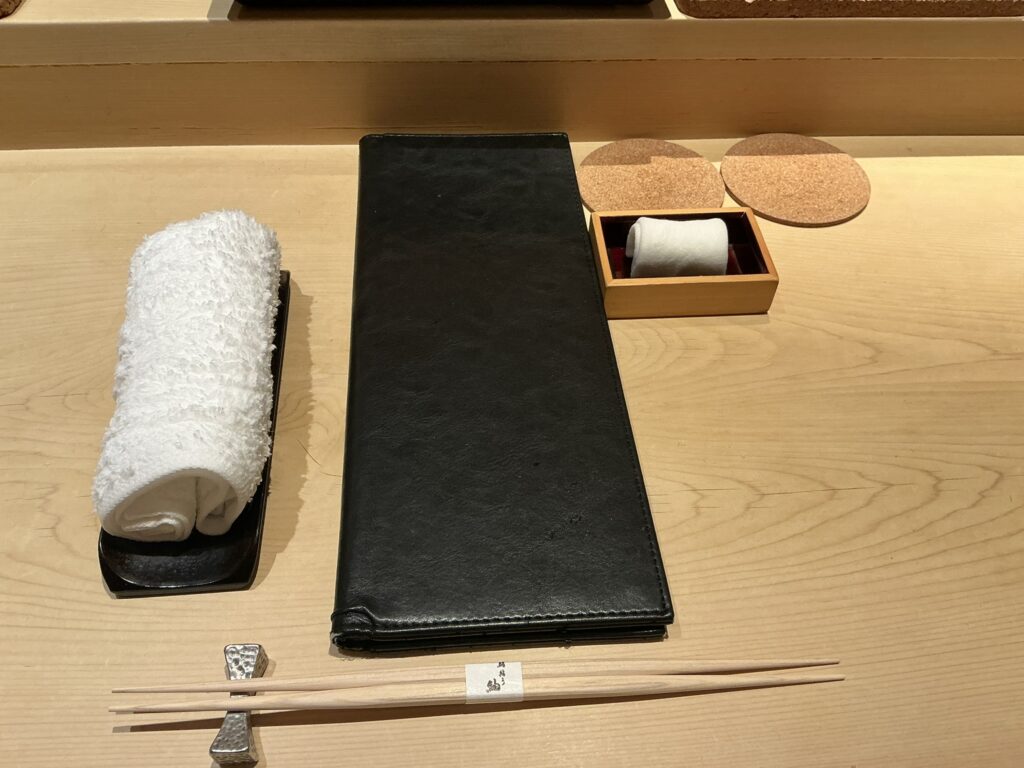 鮨結う紬のカウンターセット