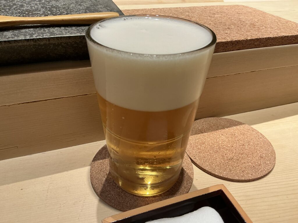 鮨結う紬のビール