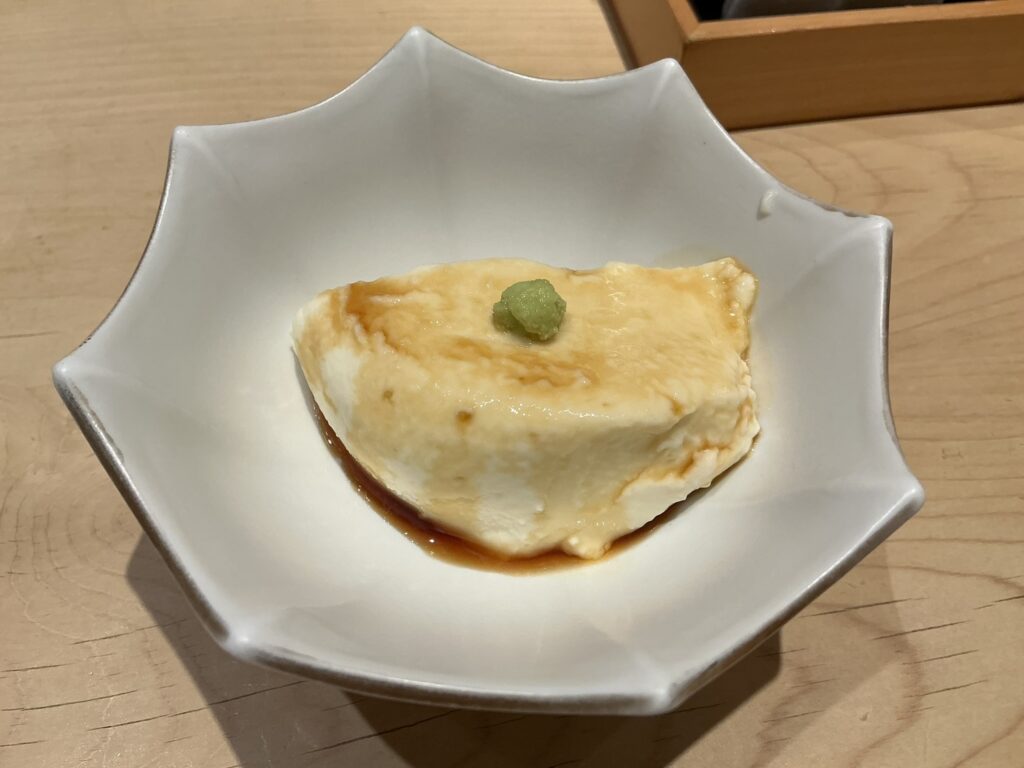 鮨結う紬の峯岡豆腐