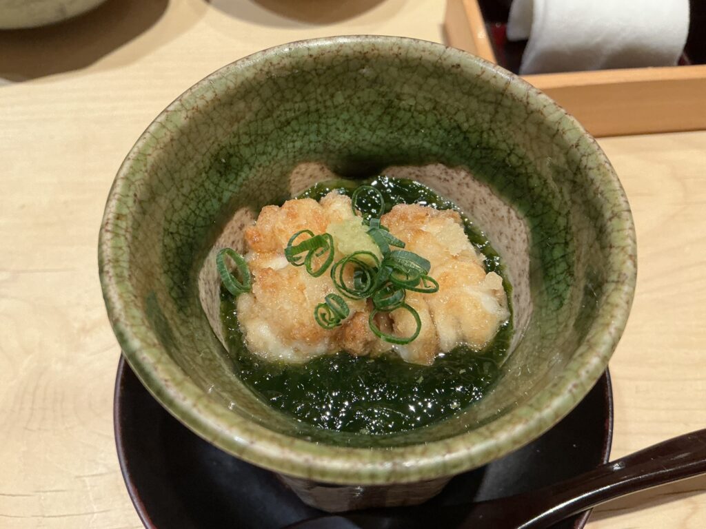 鮨結う紬の茶碗蒸し