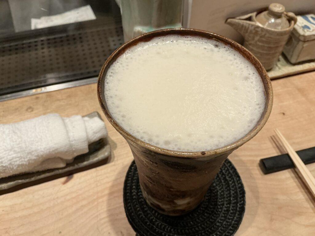 鳥しきのビール