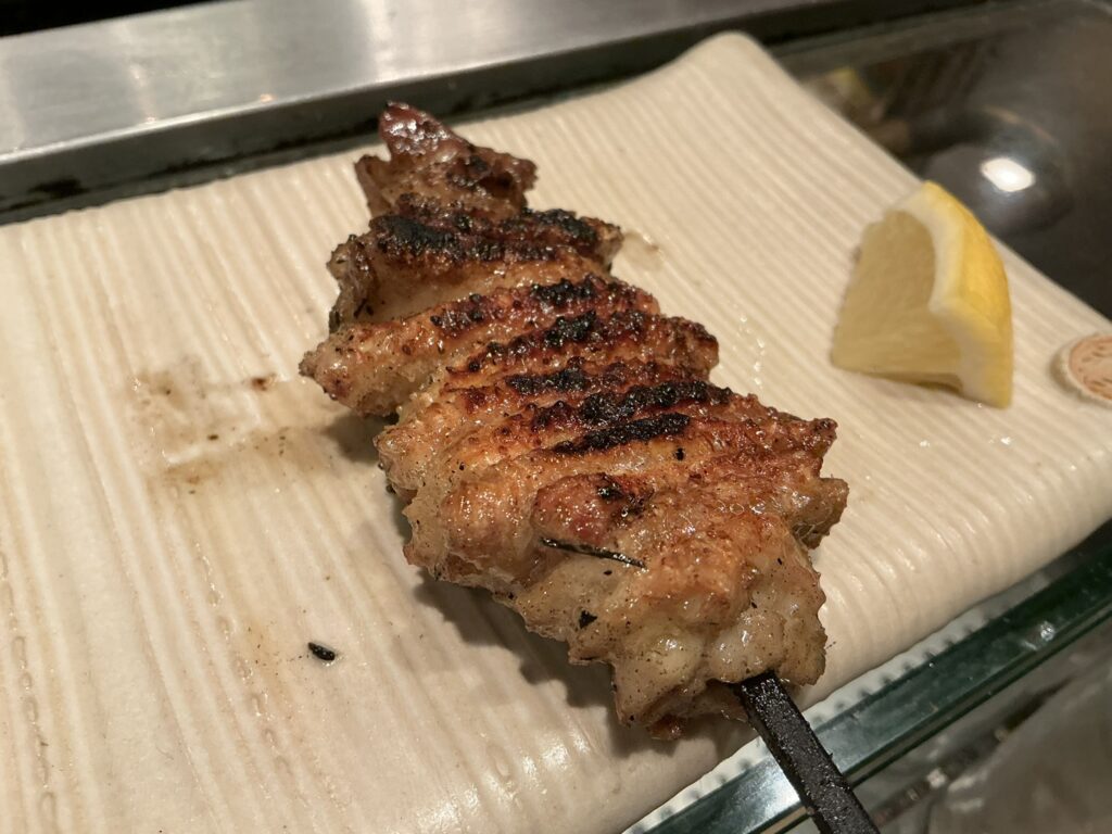 鳥しきの首の皮