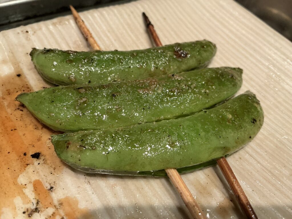 鳥しきのスナップエンドウ