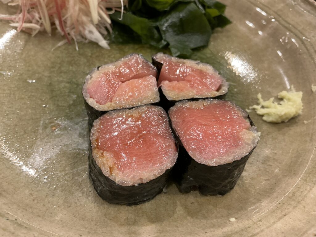 なか條の中トロの細巻き
