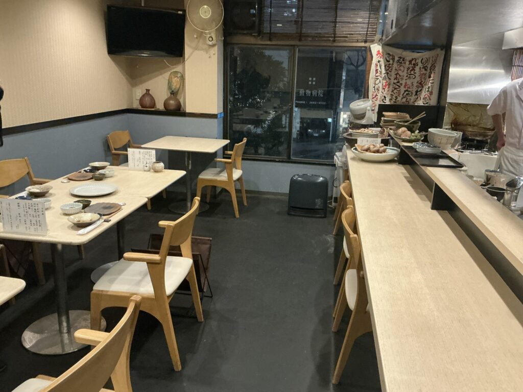 ふく庵の店内